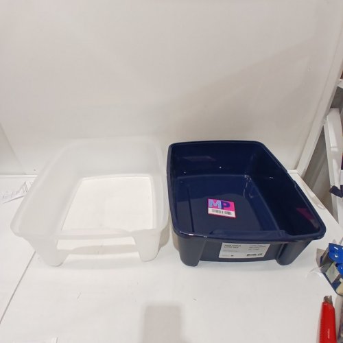 IRIS LARGE HIGH-SHIELD LITTER PAN WITH SCOOP NAVY image 2