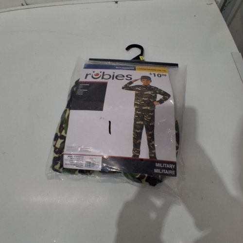 2PC BOYS RUBIES MILITARY COSTUME, SHIRT AND PANTS - LARGE (10-12) - GREEN (STYLE: 701380) image 2