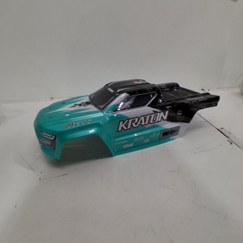 ARRMA KRATON 4 X 4 BLX PAINTED TRUCK BODY SHELL - TEAL / BLACK (MODEL: ARA402321 ) image 2