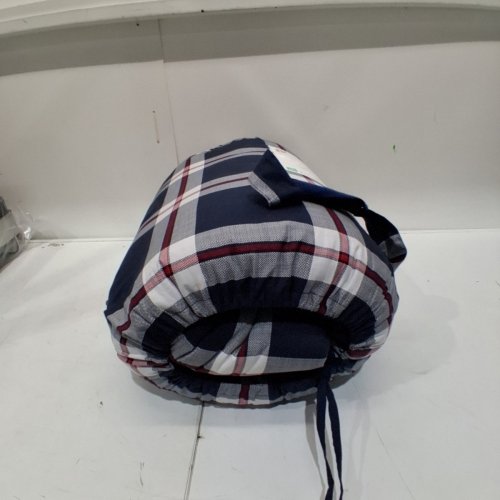3PC TOMMY HILFIGER COMFORTER SET WITH 2 PILLOW SHAMS - KING - WHITE/NAVY BLUE/RED PLAID (STYLE: 1976202) image 2