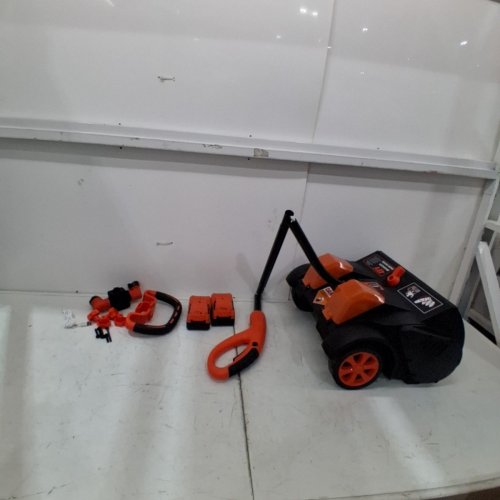 VOLTASK CORDLESS & BRUSHLESS ELECTRIC SNOW SHOVEL WITH BATTERY PACKS- 14" CLEARING PATH - 48 V - ORANGE/BLACK image 4