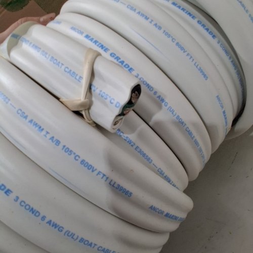ANCOR MARINE GRADE ELECTRICAL STANDARD TRIPLEX TINNED BOAT CABLE - 6/3AWG/100FT/600V - WHITE (MODEL 130710) image 3