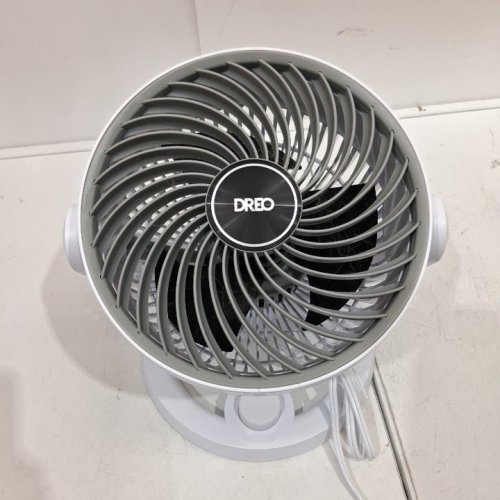 DREO PORTABLE TABLE TOP AIR CIRCULATOR FAN - 9" ROUND - 70FT TONG FLOW - 28DB LOW NOISE - 3 SPEED - 120° ADJUSTABLE TILT - WHITE (MODEL: DR-HAF002) image 2