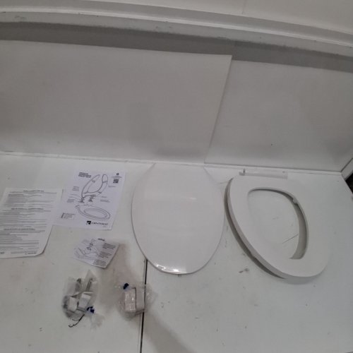 CENTOCO ADA COMPLIANT RAISED ELONGATED TOILET SEAT - 2" X 19" X 14.8" - WHITE (MODEL: DSHL800STS-001) image 2