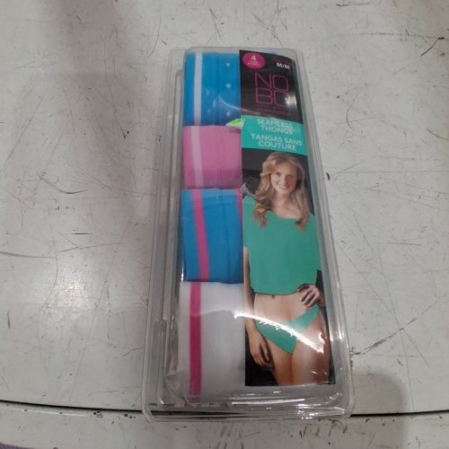 4PK NOBO SEAMLESS THONGS - MED - MULTICOLOUR image 2