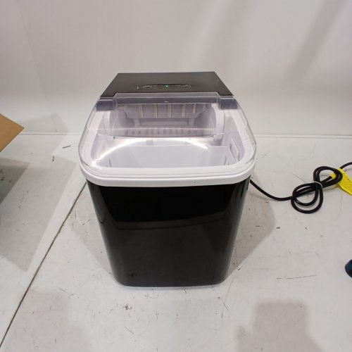 COUNTERTOP ICE MAKER WITH HANDLE AND SCOOP - 26LB - BLACK (MODEL: WBJ-10A) image 3