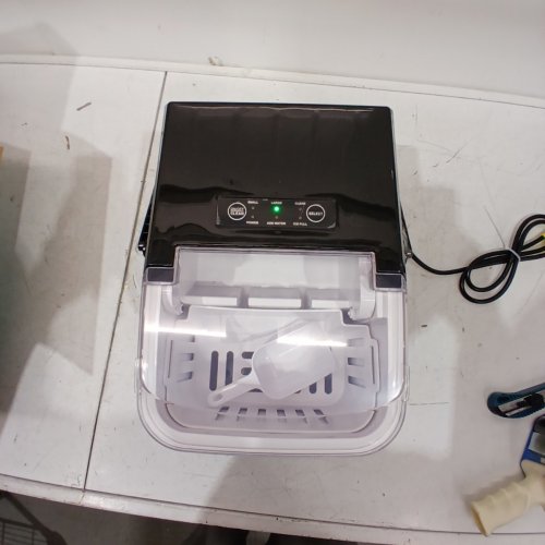 COUNTERTOP ICE MAKER WITH HANDLE AND SCOOP - 26LB - BLACK (MODEL: WBJ-10A) image 4