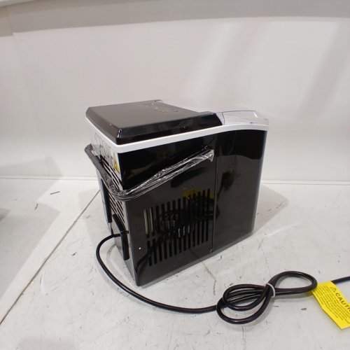 COUNTERTOP ICE MAKER WITH HANDLE AND SCOOP - 26LB - BLACK (MODEL: WBJ-10A) image 7