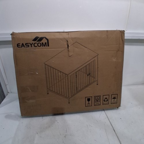 EASYCOM SMALL DOG CRATE FURNITURE - 28." X 21" X 16" - BLACK/BROWN (MODEL: OS-DC102) image 7