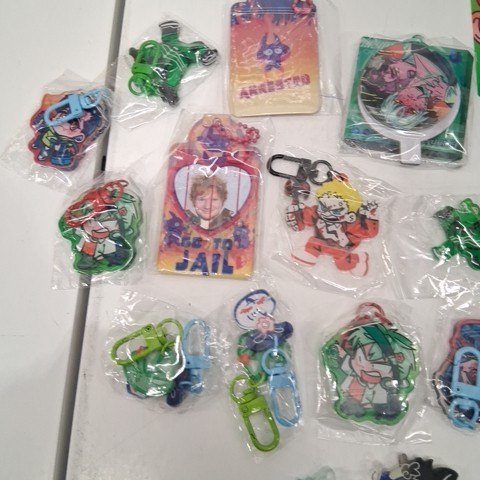 16PK ASSORTED ANIME KEYCHAINS - MULTICOLOR image 3