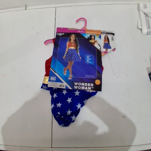 4PC RUBIES WONDER WOMAN COSTUME - MEDIUM 8/10 - RED BLUE GOLD (STYLE: WONDER WOMAN) image 2