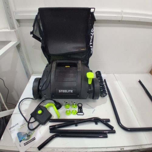 STEELITE CORDLESS ELECTRIC LAWN MOWER - 5-POSITION HEIGHT ADJUSTMENT WITH 8 GALLON GRASS BAG - CHARGER INCLUDED - 13'' - 21V - ( MODEL: ‎DG500 ) image 2