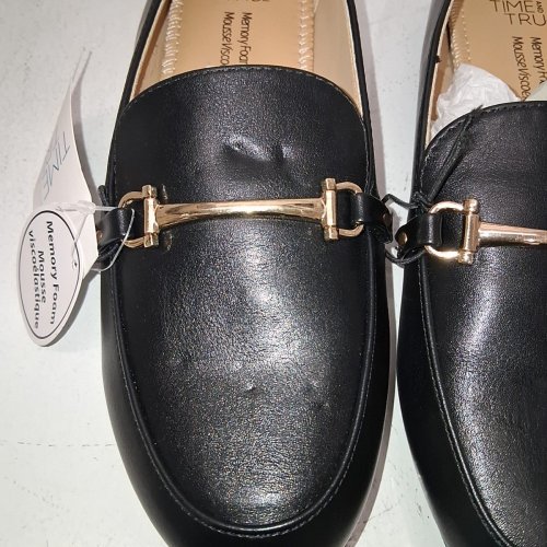 WOMEN'S TIME AND TRU LOAFERS - SIZE 6 - BLACK (STYLE: 22LEONAW24) image 3