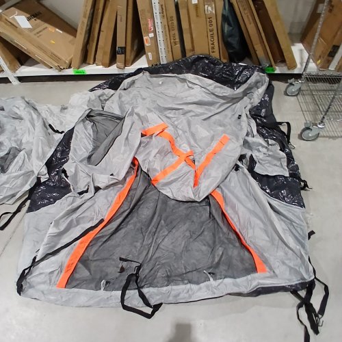 VEVOR BACKROADZ TRUCK CAMPING TENT - 6FT 4" X 6FT 7" - 2-4 PERSON - GREY ORANGE (MODEL: 120741) image 2