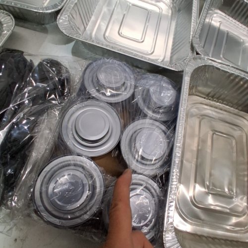 CATERPAX DISPOSABLE BUFFET SET - 6 TRAY - SILVER (ITEM: CP-6T6RFH) image 6