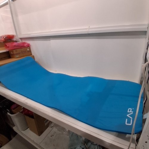 CAP BARBELL HIGH DENSITY EXERCISE YOGA MAT WITH STRAP - 64" - BLUE (MODEL: MTIS-6523-12TL) image 2