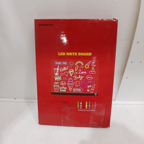 VAMOTTO 16" LED NOTE BOARD WITH 7 COLORS - GLOW DRAWING BOARD FOR KIDS & ADULTS - DESKTOP OR WALL image 4