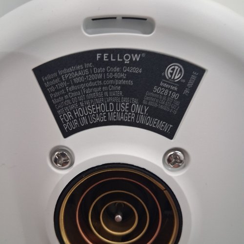 FELLOW CORVO EKG CORDLESS ELECTRIC KETTLE WITH ADJUSTABLE DIGITAL CONTROLS - 0.9 L - WHITE (MODEL: EP20AAUS) image 3