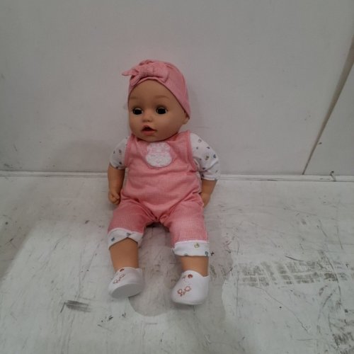 BABY BORN MY REAL BABY DOLL ANNABELL WITH BOTTLE & DIAPER - 17" - AGES 3+ - PINK (MODEL: 918599C3) image 2