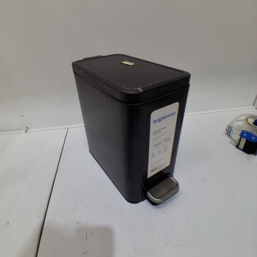 BRIGHTROOM SLIM STEP TRASH CAN - 10L - BLACK (MODEL: 002-01-1214) image 2