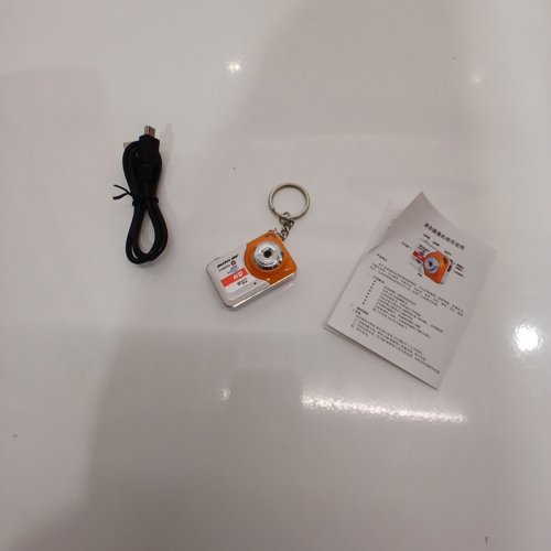 MINI DV DIGITAL KEYCHAIN CAMERA - ORANGE AND SILVER (MODEL: X6) image 2
