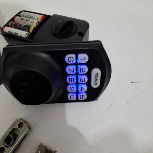 TEEHO KEYPAD DIGITAL DEADBOLT LOCK - MATTE BLACK (MODEL: TE001) image 2