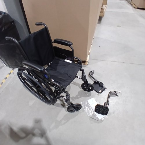 MEDLINE GUARDIAN K1 WHEELCHAIR - 16" SEAT - 300LB CAPACITY - BLACK (MODEL: K1166N22S) image 2