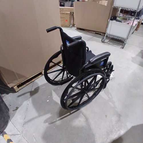 MEDLINE GUARDIAN K1 WHEELCHAIR - 16" SEAT - 300LB CAPACITY - BLACK (MODEL: K1166N22S) image 5