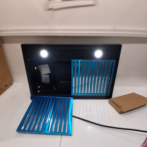 SNDOAS UNDER CABINET KITCHEN VENT RANGE HOOD WITH 3 WAY VENTING AND LED LIGHTS - 30" - 700 CFM - BLACK (MODEL: 704A/CP1) image 2