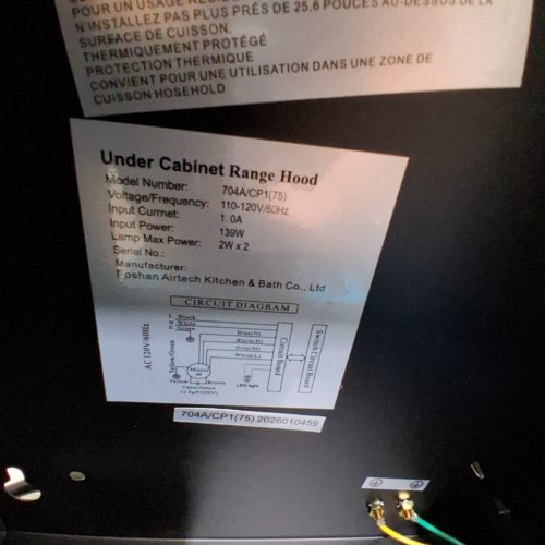 SNDOAS UNDER CABINET KITCHEN VENT RANGE HOOD WITH 3 WAY VENTING AND LED LIGHTS - 30" - 700 CFM - BLACK (MODEL: 704A/CP1) image 3
