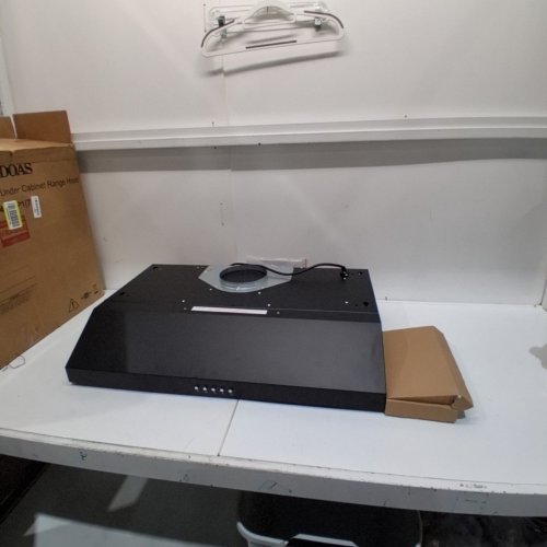 SNDOAS UNDER CABINET KITCHEN VENT RANGE HOOD WITH 3 WAY VENTING AND LED LIGHTS - 30" - 700 CFM - BLACK (MODEL: 704A/CP1) image 4