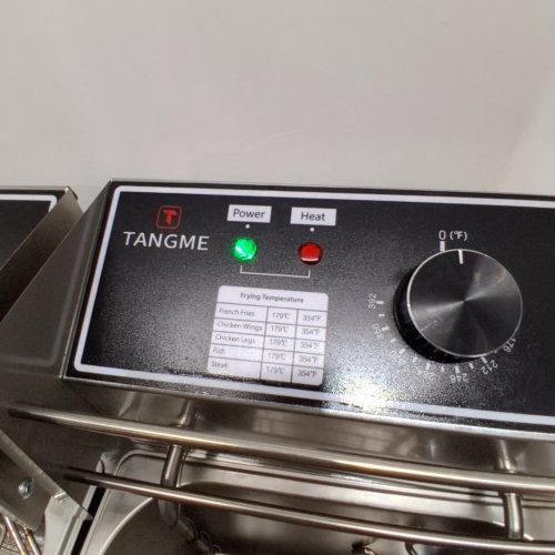 TANGME COMMERCIAL COUNTERTOP ELECTRIC STAINLESS STEEL DEEP FRYER WITH TEMPERATURE LIMITER - 20 L - 110 V - 3400W - STAINLESS STEEL (MODEL: 82) image 2