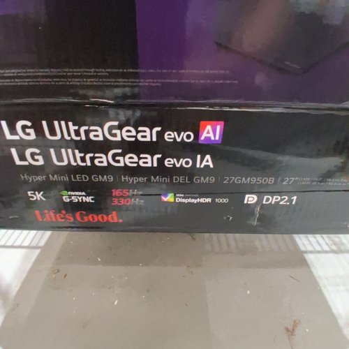 LG ULTRAGEAR EVO GM9 LED GAMING MONITOR WITH AI UPSCALING - 5K (5120X2880), 330HZ, HDR - BLACK - (MODEL: 27GM950B-B) image 3