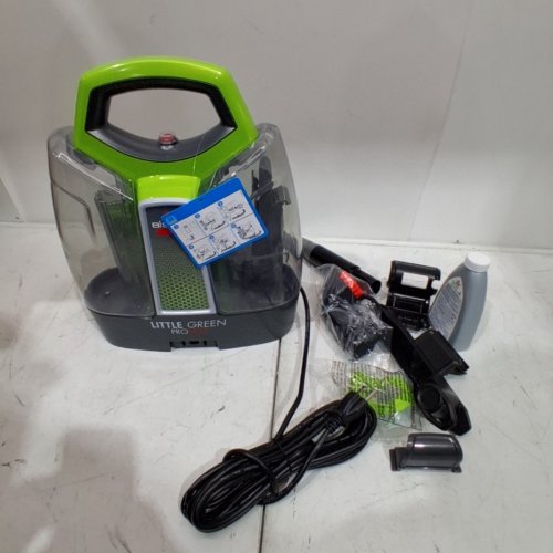BISSELL LITTLE GREEN PORTABLE DEEP CLEANING VACUUM - 37OZ TANK MAX - GREEN/GREY (MODEL : 2513B) image 3