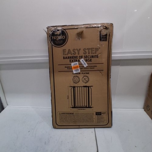 REGALO EASY STEP EXTRA WIDE BABY GATE - 29" - 49" X 30" - PLATINUM (MODEL: 1164 EP DS) image 6
