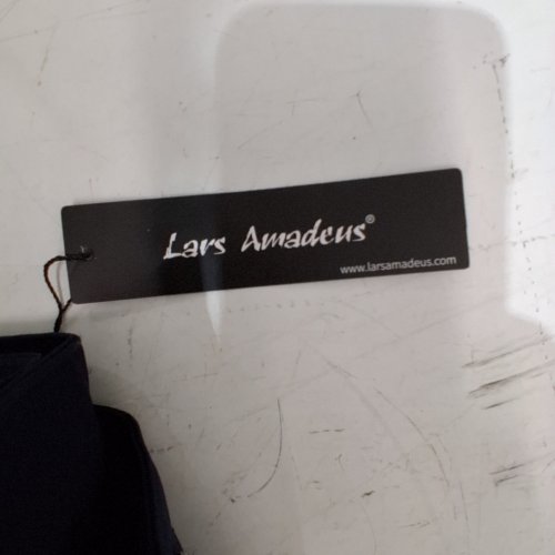 MENS LARS AMADEUS FORMAL DRESS PANTS - 42 - NAVY BLUE image 2