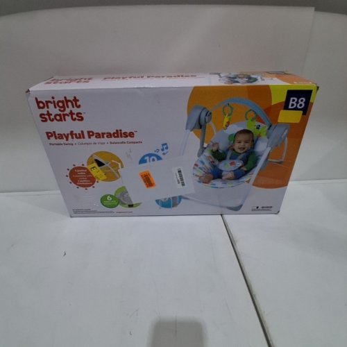 BRIGHT STARTS PLAYFUL PARADISE PORTABLE AUTOMATIC BABY SWING WITH MUSIC image 5