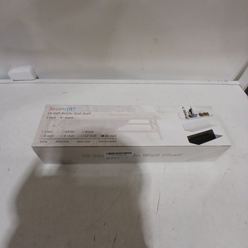 2PK SEZANRPT ACRYLIC WALL SHELVES - 16" - CLEAR image 3