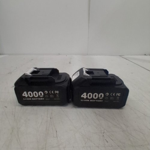 2PK POWER TOOL REPLACEMENT LITHIUM-ION BATTERIES - 18.5V - 4000MAH - WHITE/BLACK (MODEL: T1840-10) image 4