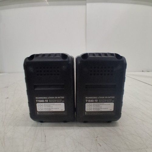 2PK POWER TOOL REPLACEMENT LITHIUM-ION BATTERIES - 18.5V - 4000MAH - WHITE/BLACK (MODEL: T1840-10) image 5