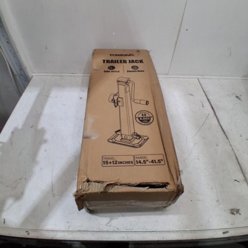 TOWKING SIDE WIND SQUARE BASE TRAILER JACK - 15" - 8000 LBS - BLACK (MODEL: 00701065A) image 2