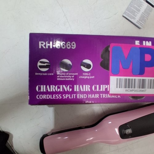 CORDLESS RECHARGABLE SPLIT END HAIR TRIMMER - PINK (MODEL: RH-6669) image 4