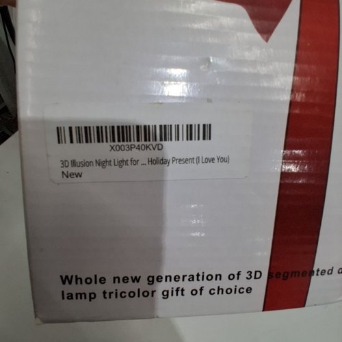 CREATIVE ACRYLIC 3D VISUALIZATION LAMP WITH USB CHARGER - LOVE LETTER (MODEL: A5KYJT) image 3