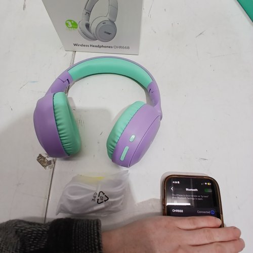 KIDS ACER BLUETOOTH HEADPHONES - TEAL PURPLE (MODEL: OHR668) image 3