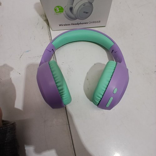 KIDS ACER BLUETOOTH HEADPHONES - TEAL PURPLE (MODEL: OHR668) image 2