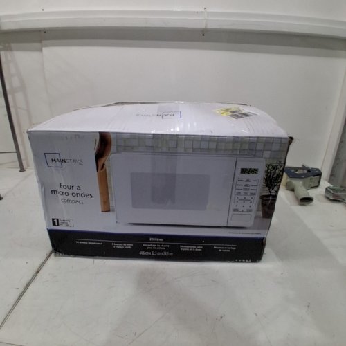 MAINSTAYS COMPACT COUNTERTOP MICROWAVE OVEN - 0.7 CU FT - 700W - WHITE (MODEL: MSCMVB07WE -L2) image 6