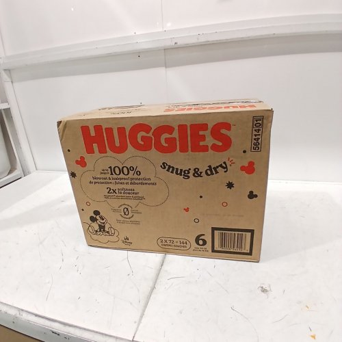144PK HUGGIES SNUG AND DRY BABY DIAPERS - SIZE 6 - MICKEY MOUSE image 2