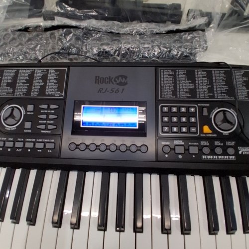 ROCKJAM 61-KEY ELECTRONIC INTERACTIVE TEACHING PIANO KEYBOARD WITH STAND, STOOL & SUSTAIN PEDAL (MODEL: RJ561) image 2