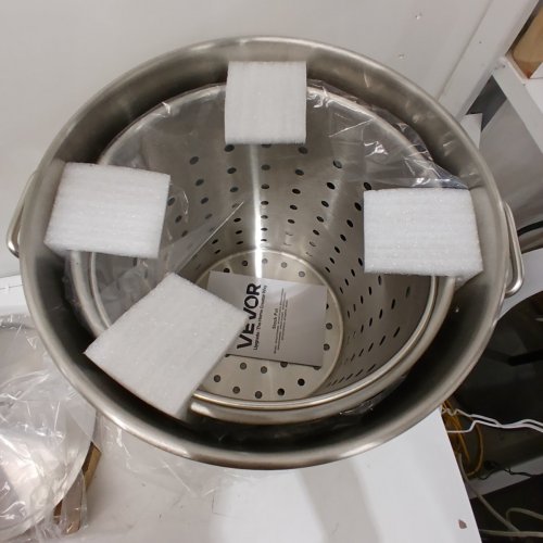 STAINLESS STEEL COMMERCIAL STOCKPOT WITH STRAINER - 36QT - SILVER (MODEL: SP36QT324206S) image 3