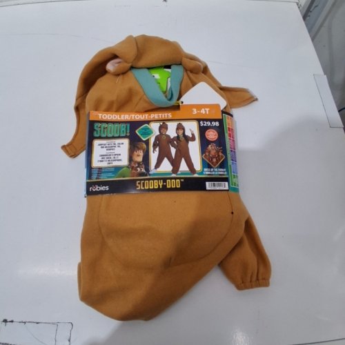 2PC UNISEX KID'S RUBIES SCOOBY DOO SCOOB! COSTUME - 3T-4T- BROWN image 2